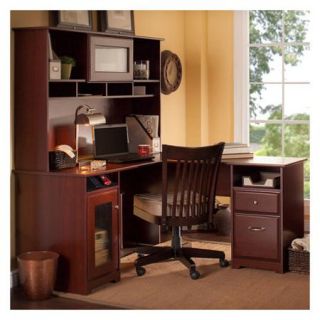 Bush Furniture Cabot 3 Piece L Shape Executive Desk Office Suite