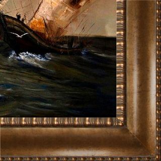 Tori Home Kopania   Boats Framed, High Quality Print on Canvas