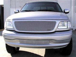 1999 2002 FORD EXPEDITION GRILLE UPPER and BUMPER INSERT (Silver Finish)