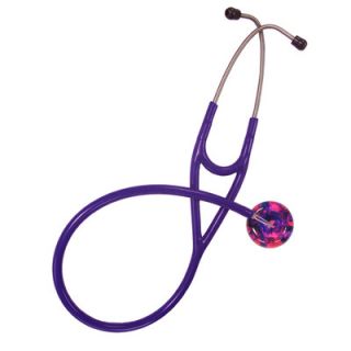 UltraScopes Adult Stethoscope with Darks on Hot Pink (E5) Tie Dye