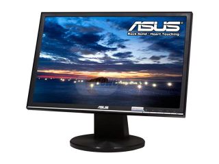 Refurbished ASUS VW195T PB Black 19" 5ms  Widescreen LCD Monitor 300 cd/m2 2000 :1 ASCR Built in Speakers, B Grade, Light Scratches On the Screen and / or Bezel