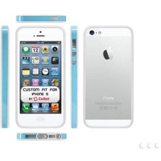 Cellet Bumper Proguard Case for Apple iPhone 5, Blue/White