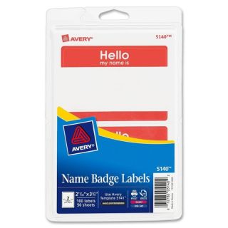 Avery Name Badge Label (Pack of 100)   17262281  