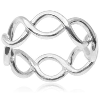 Journee Collection Sterling Silver Celtic Band (7 mm)  