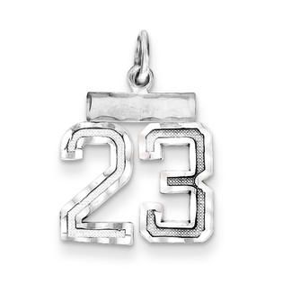 Sterling Silver Small Number 23 Charm   Jewelry   Fashion Jewelry