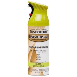 Rust Oleum Universal 12 oz. All Surface Gloss Citrus Green Spray Paint and Primer in One 284962