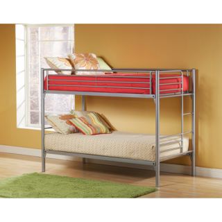 Hillsdale Furniture LLC Universal Twin Over Twin Bunk Bed, Silver