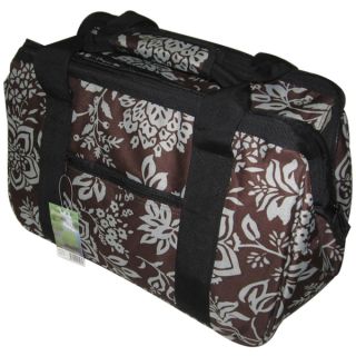 JanetBasket Contemporary Flower pattern Canvas/Aluminum Eco Bag