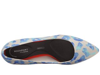 Rockport Total Motion 75mm Pointy Toe Pump Blue Leo Canvas