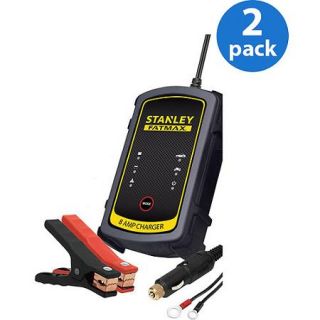 Stanley FatMax Battery Charger/Maintainer includes *Bonus Power Cord*, (2) Pack Bundle