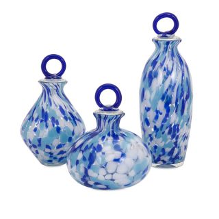 Ellicot Glass Bottles with Stopper (Set of 3)   17293634  