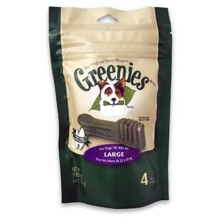 Greenies® Canine Dental Chews, Mini Treat Pak, Large, 4 Bones