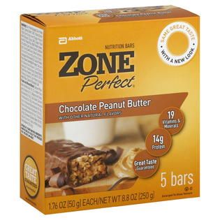 Zone Perfect Nutrition Bars, Chocolate Peanut Butter, 5   1.76 oz (50