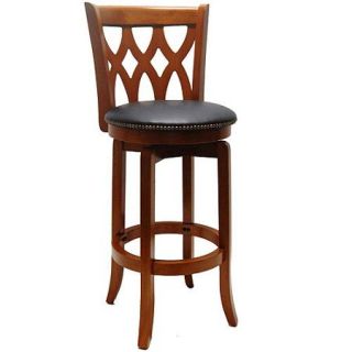 Cathedral Swivel Stool, Cherry