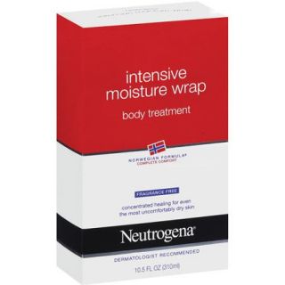 Neutrogena Norwegian Formula Fragrance Free Intensive Moisture Wrap Body Treatment, 10.5 fl oz
