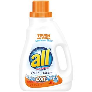 All Laundry Detergent, Free Clear, 26 Loads, 46.5 fl oz   Food