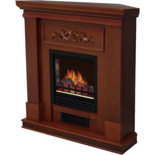 Electric Fireplace with 38" Mantle, Dark Walnut