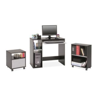 Regency Computer Desk Set with Mobile File and Bookcase