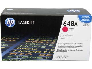 HP 648A Magenta LaserJet Toner Cartridge (CE263A)