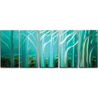 Forest of Light 5 Piece Metal Graphic Art Set by MetalArtscape