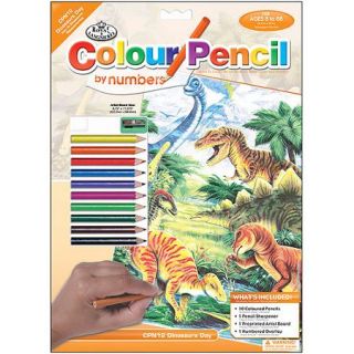 Colour Pencil By Number Kit 8 3/4"X11 3/4" Sea Animals