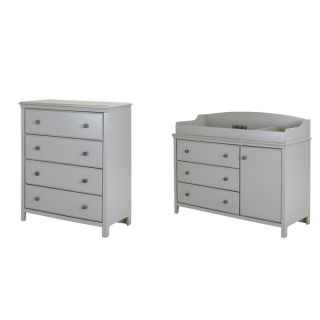 South Shore Cotton Candy Changing Table and 4 drawer Chest  