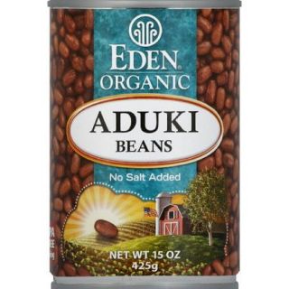 Eden Organic No Salt Added Aduki Beans, 15 oz (Pack of 12)