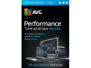 AVG Performance 2016   Unlimited Devices / 1 Year