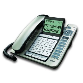 RCA Corded Desktop Speakerphone Desk Phone with Digital Answering