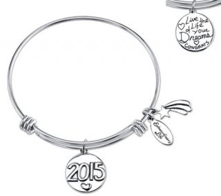 Sterling Expandable Graduation Bangle by Extraordinary Life —