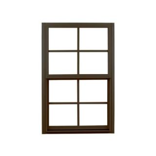 Ply Gem 35.25 in. x 35.25 in. Single Hung Aluminum Window   Bronze 310F