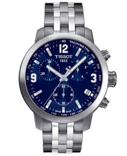 Tissot Mens Swiss Chronograph PRC200 Stainless Steel Bracelet Watch