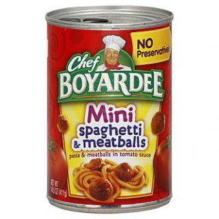 Chef Boyardee Spaghetti & Meatballs, Mini, 14.5 oz (411 g)   Food