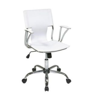 Ave Six Dorado Vinyl Office Chair in White DOR26 WH