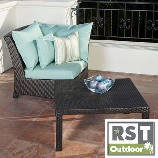 RST Outdoor Bliss Corner Section and Coffee Table Patio Furniture Set