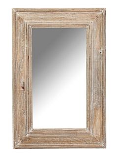 Shabby Chic Distressed mango wood framed mirror 60 x 90