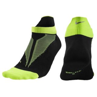 Nike Elite Run Lightweight No Show   Running   Accessories   Black/Volt/Volt
