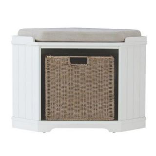Home Decorators Collection Whitaker 20 in. H x 28.25 in. W Corner Bench in White 6911700410
