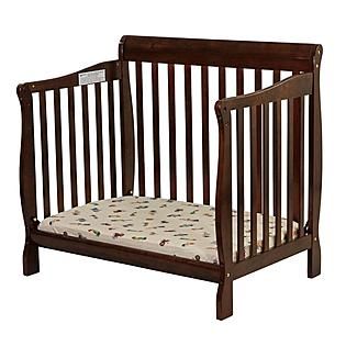 Dream On Me, Aden Convertible 3 in 1 Mini Crib in Espresso