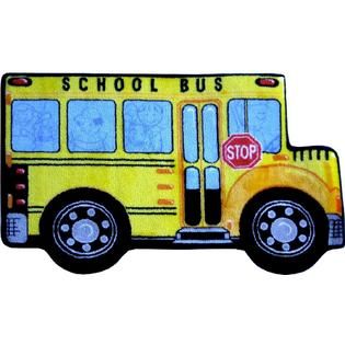 Fun Time Shape School Bus Size 31 x 47   Home   Home Decor   Rugs