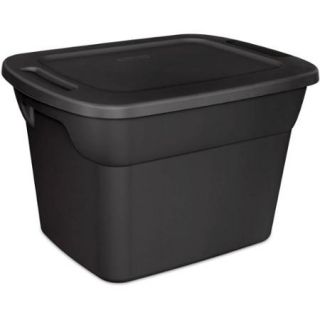 Sterilite 18 Gallon Tote Box  Recycled  Black (Available in Case of 8 or Single Unit)