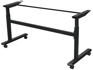 BALT 90179 Height Adjustable Flipper Training Table Base   32.8" Height   Steel   Black Base