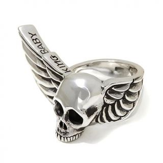 King Baby Jewelry Sterling Silver "Wing and Skull" Ring   7762459