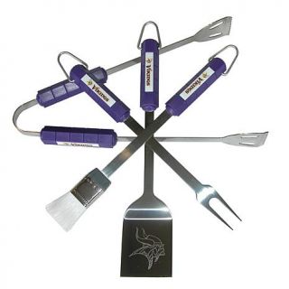 4 piece Grilling Utensil Set   Minnesota Vikings   7182321