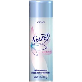 Secret Secret Womens Antiperspirant & Deodorant Aerosol Powder Fresh