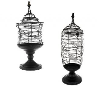 24 Metal Wire Apothecary Jar with Finial by Valerie —