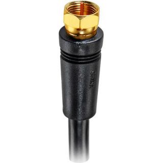 RCA 50' RG 6 Digital Coaxial Cable With Gold Plated F Connectors (Black)