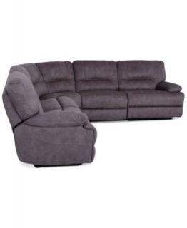 Liam Fabric 5 Piece Power Motion Sectional Sofa with 3 Power Motion