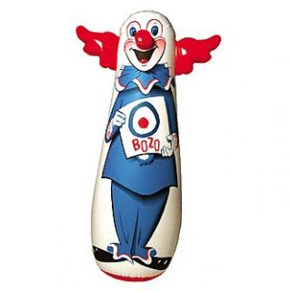 Warm Fuzzy Toys Bozo The Clown 46 inch Classic Bop Bag   Toys & Games