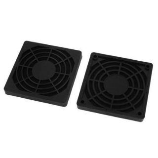 2 Pieces Dustproof Dust Filter Guard Grill Cover for 80mm PC Computer Case Fan